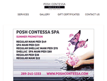 Tablet Screenshot of poshcontessa.com